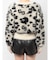 GG Leopardシャギーショートニットトップス