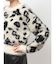 GG Leopardシャギーショートニットトップス