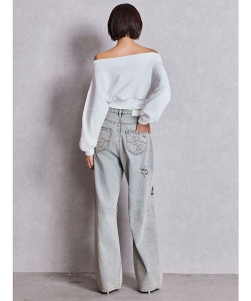 GG short スウェットトップス｜ジェイダの通販｜&mall（アンドモール