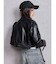 Fake leather shortジャケット