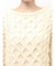 ケーブルクルーネックニットトップス