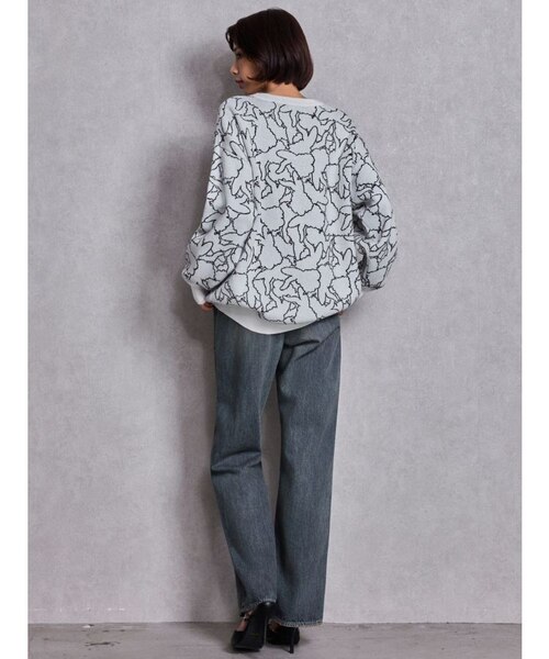 BUNNY patternニットトップス｜ジェイダの通販｜&mall（アンドモール