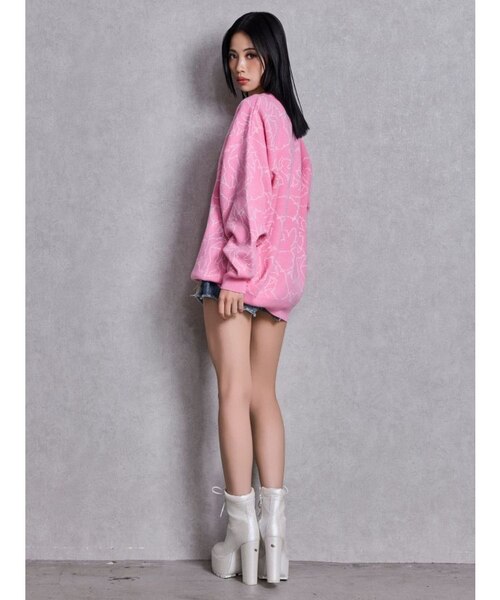 BUNNY patternニットトップス｜ジェイダの通販｜&mall（アンドモール