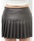 スリットフェイクレザープリーツスカートライクショートパンツ