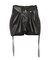 GG drawstring fake leatherショートパンツ