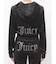 GYDA×Juicy Couture GG JC Emboss Big Bling Velour Hoodie