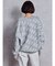 GYDA SLANT PATTERNニットカーディガン