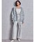 GYDA SLANT PATTERNニットカーディガン
