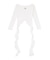 GG SIDE DRAPE EDGEオフショルトップス