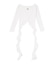 GG SIDE DRAPE EDGEオフショルトップス