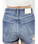 ハイウエストBACK RIPPEDデニムショートパンツ