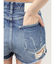 ハイウエストBACK RIPPEDデニムショートパンツ