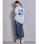 LA GYDA CLOUD PHOTO BIG Tシャツ