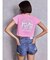 ジャストウエストGYDA bijou sublimation printingデニムショートパンツ