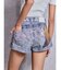 ジャストウエストGYDA bijou sublimation printingデニムショートパンツ