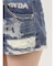 ジャストウエストGYDA bijou sublimation printingデニムショートパンツ