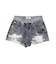 ジャストウエストGYDA bijou sublimation printingデニムショートパンツ