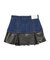【TINY】フェイクレザードッキングデニムスカートライクショートパンツ