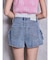 ring bijou studsデザインデニムショートパンツ