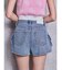 ring bijou studsデザインデニムショートパンツ