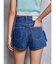 ring bijou studsデザインデニムショートパンツ