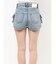 ring bijou studsデザインデニムショートパンツ