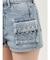 ring bijou studsデザインデニムショートパンツ