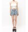 ring bijou studsデザインデニムショートパンツ