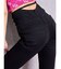 ハイウエストsacred edge crossフロントZIPレースアップスキニーデニムパンツ