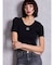 symmetry GYDAプレートハーフスリーブニットTOPS