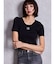 symmetry GYDAプレートハーフスリーブニットTOPS