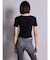 symmetry GYDAプレートハーフスリーブニットTOPS