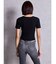 symmetry GYDAプレートハーフスリーブニットTOPS