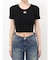 symmetry GYDAプレートハーフスリーブニットTOPS