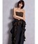 LEOPARD HEM DRAPE EDGEベアTOPS