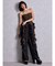 LEOPARD HEM DRAPE EDGEベアTOPS