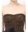 LEOPARD HEM DRAPE EDGEベアTOPS