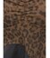 LEOPARD HEM DRAPE EDGEベアTOPS