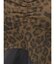 LEOPARD HEM DRAPE EDGEベアTOPS