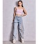 ハイウエストGYDA CUT OUT SIDE RIPPEDデニムパンツ
