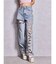 ハイウエストGYDA CUT OUT SIDE RIPPEDデニムパンツ