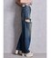ハイウエストGYDA CUT OUT SIDE RIPPEDデニムパンツ