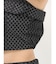 Glitter print beltブラウス