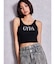 GYDA jacquardタンクニットトップス