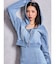 gradation bijouカットデニムパーカー