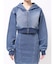 gradation bijouカットデニムパーカー