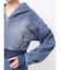 gradation bijouカットデニムパーカー