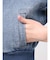 gradation bijouカットデニムパーカー