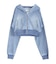 gradation bijouカットデニムパーカー