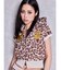 GYDA×GALFY leopard pileパーカー